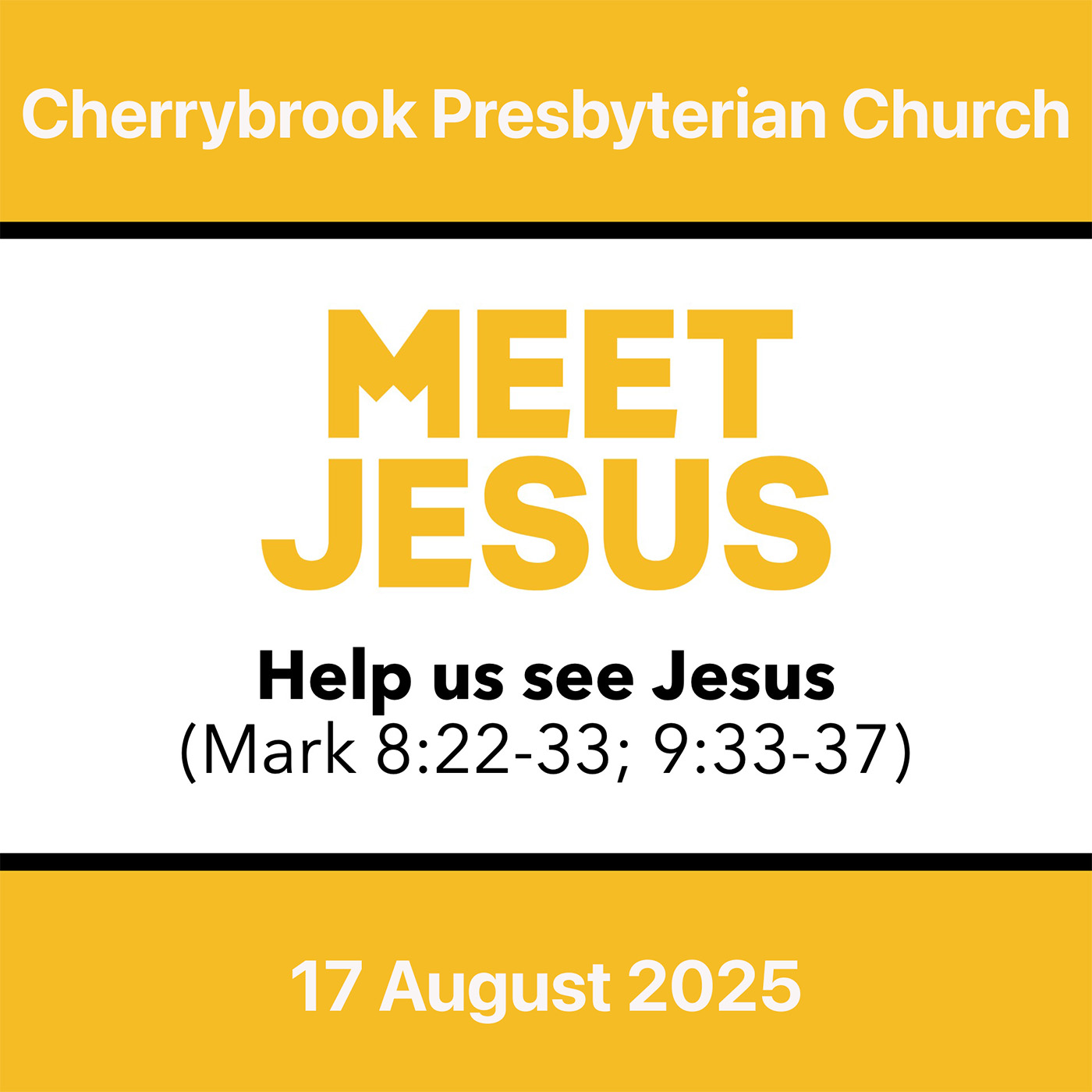 Open our eyes to help see Jesus
