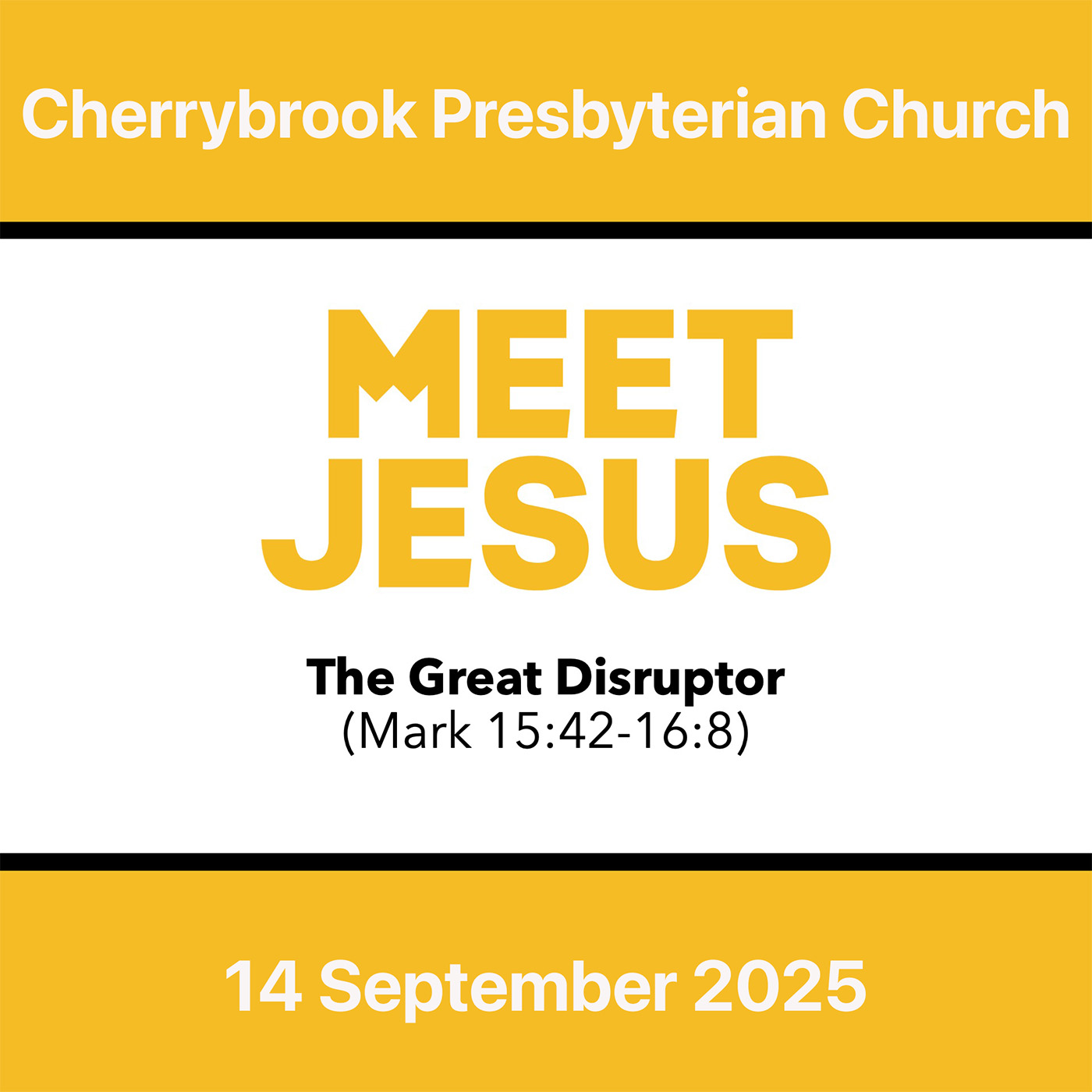 Meet Jesus: The Great Disruptor