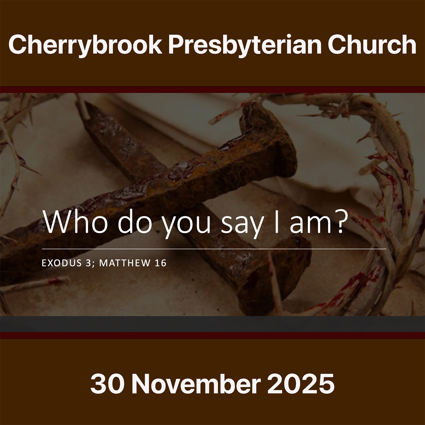 Who do you say I AM?