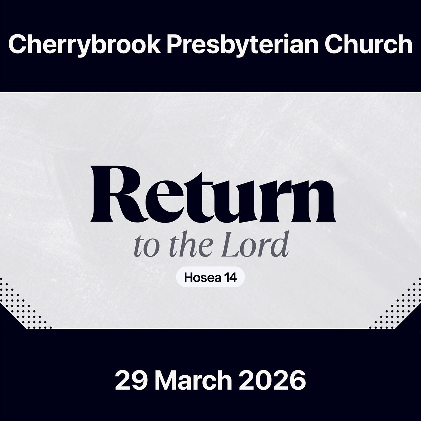 Return to the Lord