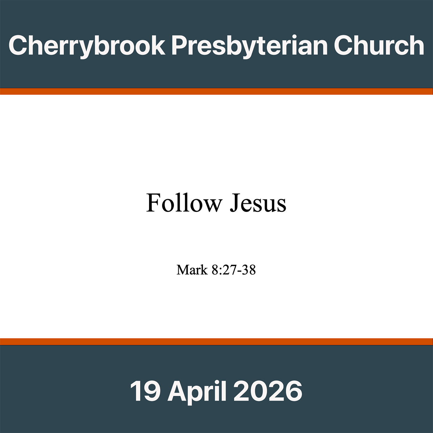 Follow Jesus