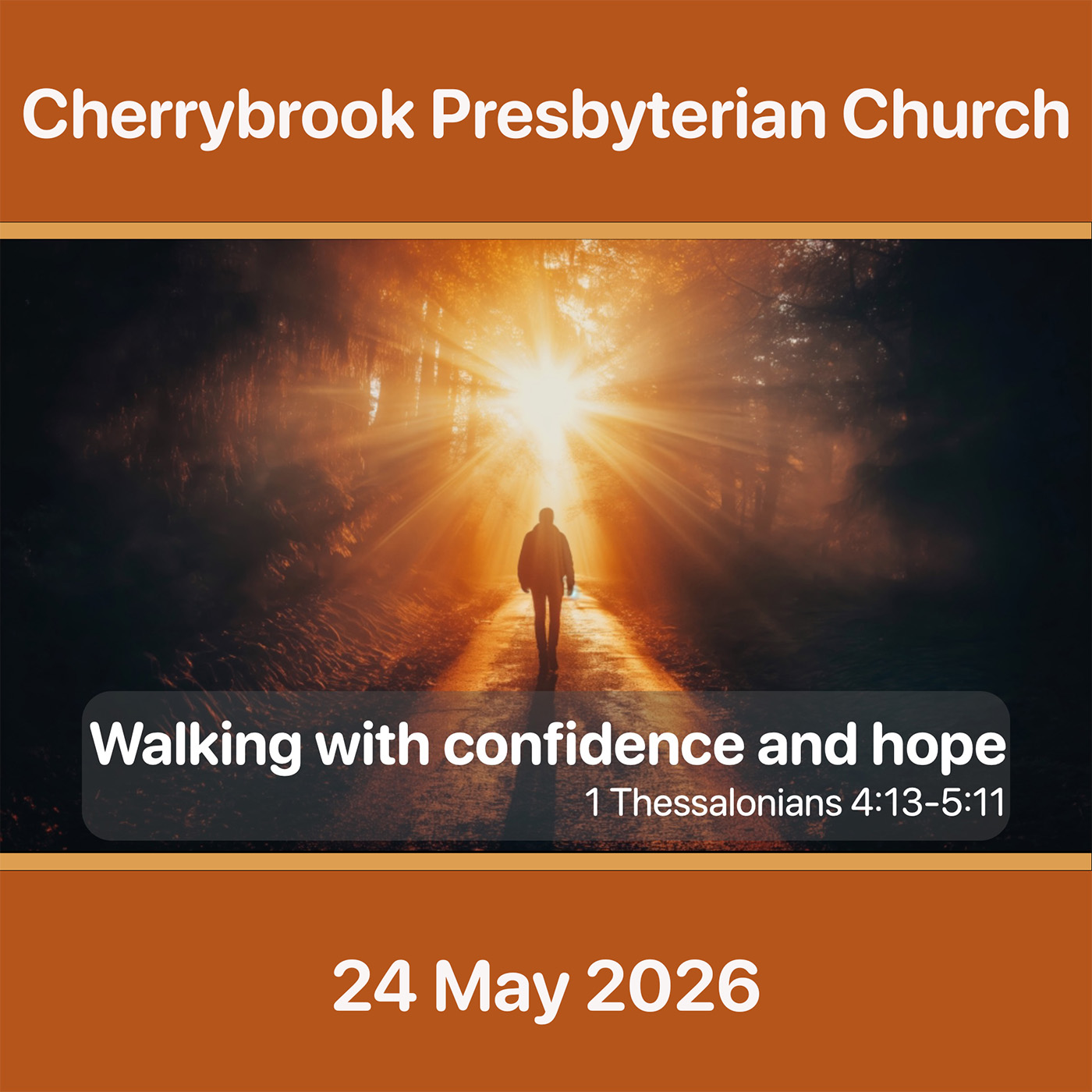 Walking with confidence and hope