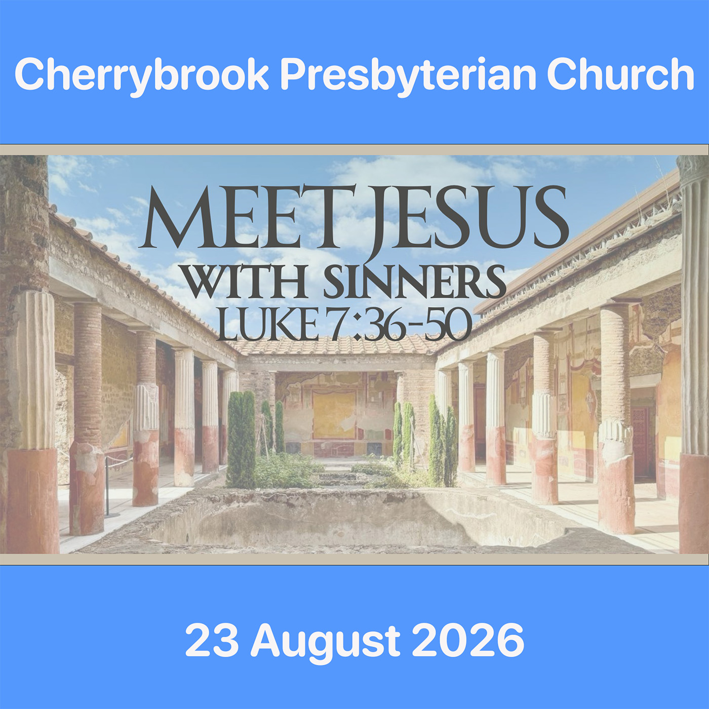 Meet Jesus with the sinners