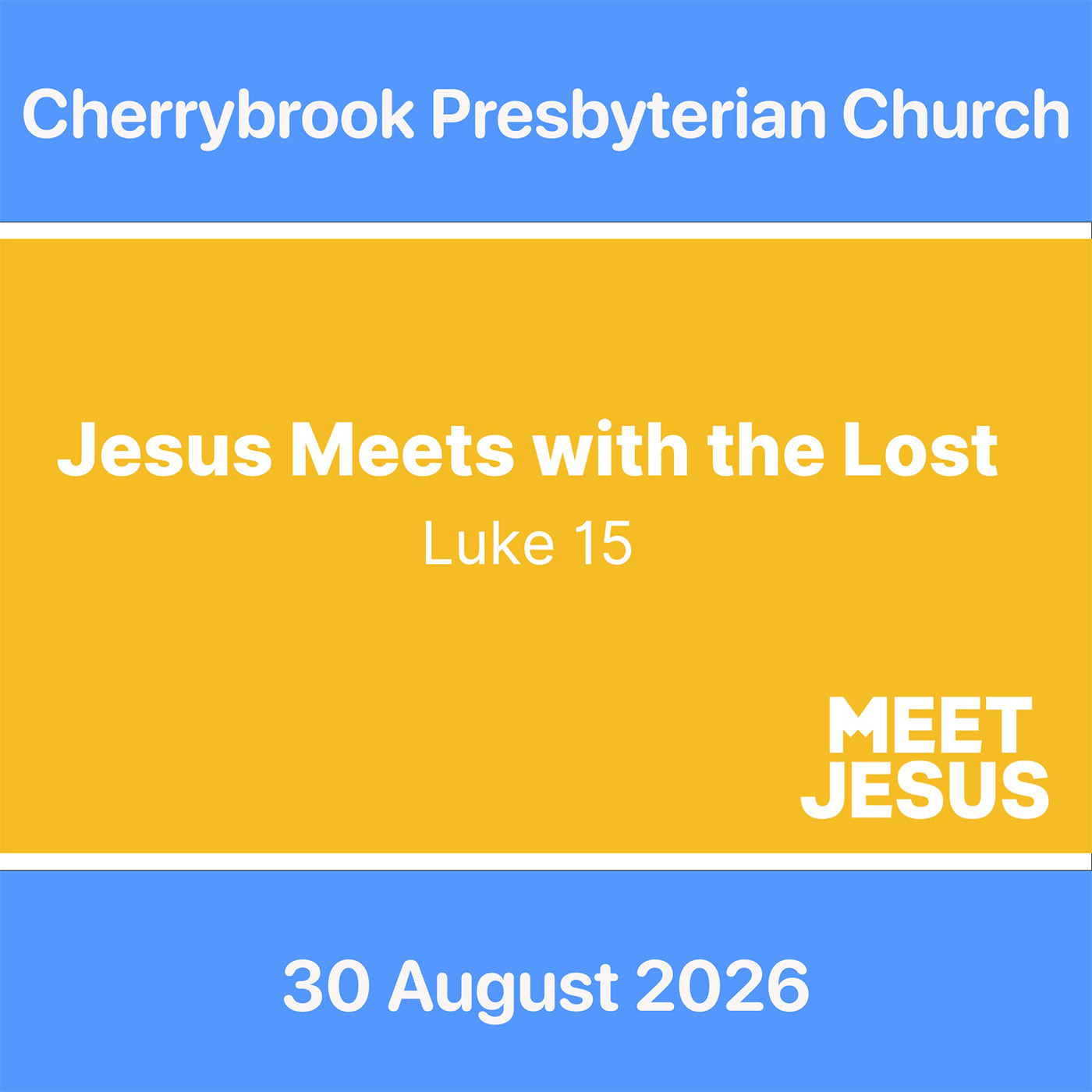 Meet Jesus with the lost